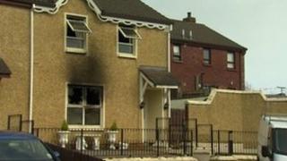 The scene of the attack in Inishmore Park