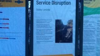 Notice at Ockley rail station