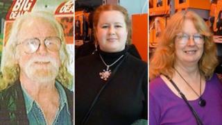 Archie McKelvie, Corrin Barker and Pauline Barker