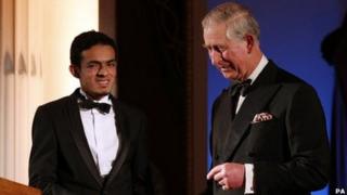 Gamal Albinsaid with Prince Charles