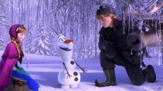 A scene from Disney's Frozen