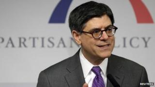 United States Secretary of the Treasury Jack Lew speaks at the Bipartisan Policy Center in Washington 3 February 2014