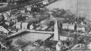 Historic aerial view of Lowfield Heath