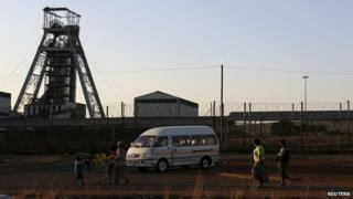 The Doornkop mine west of Johannesburg (file image)