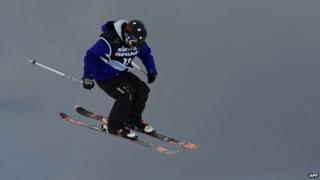 Julia Marino competes at the World Cup Super finals at Sierra Nevada ski resort near Granada on 23 March, 2013