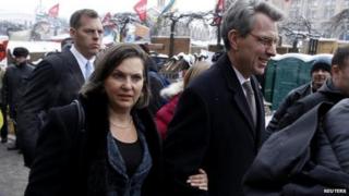Victoria Nuland and Geoffrey Pyatt, Kiev, 10 December