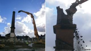 Slimma tower demolition