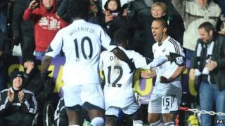 Swansea celebrate