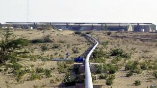 SUI, PAKISTAN: A view of the country's biggest gas plant