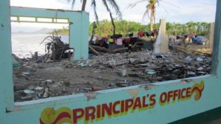 elementary school at Binon-An in Batad municipality, Iloilo province, Panay island