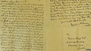 Letter from Lord Nelson to Thomas Lloyd