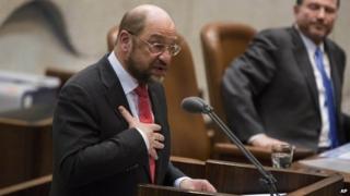 Martin Schulz addresses the Knesset (12 February 2014)