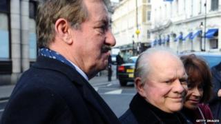 (l-r) John Challis, Sir David Jason and Sue Holderness