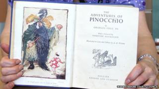 The returned Pinocchio book
