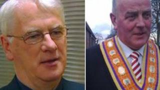 Bishop Noel Treanor and Edward Stevenson