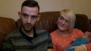 Jordan Ross and partner Evie Nicholas