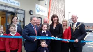 Wrexham AM Lesley Griffiths opens the new community centre