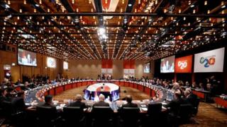 Meeting of G20 finance ministers and bankers