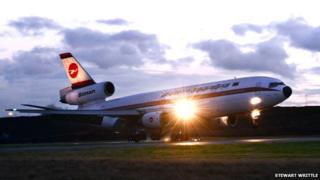 Biman Bangladesh Airlines DC-10 lands