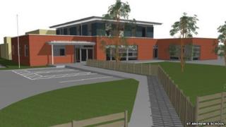 St Andrew's School - mock up of what the school would look like
