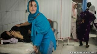 women in a clinic