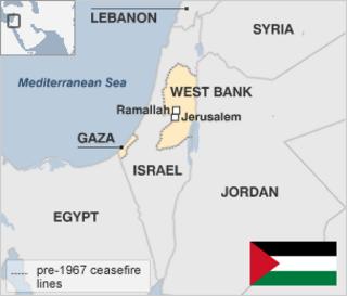 Map of Palestinian Territories