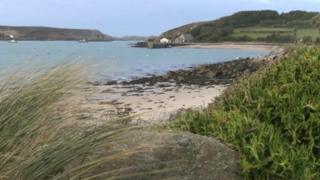 Storm damage, Isles of Scilly, Feb 2014