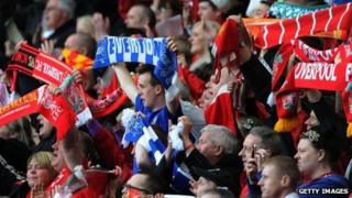 People at the 2013 Hillsborough Memorial Service