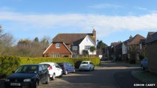 General view of Cricketers Close, Ashington, West Sussex