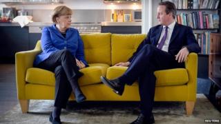 Angela Merkel and David Cameron