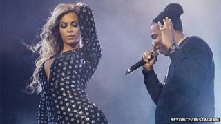 Beyonce and Jay-Z at the O2