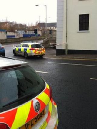 Police have sealed off the area where the man was found