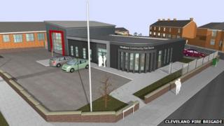 Artist's impression of the station