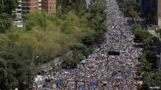 Opposition protest in Caracas