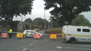 Police cordon on Middleton Lane