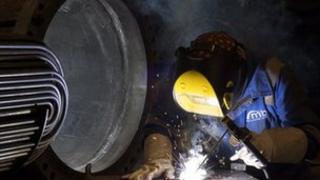 Engineer welding