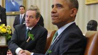 Enday Kenny with Barack Obama