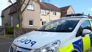Police at house in Donald Crescent