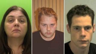Angela Dowling, Matthew Duffy and Stephen Schofield