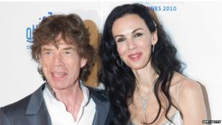 Mick Jagger and L'Wren Scott