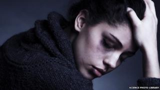 Abused woman