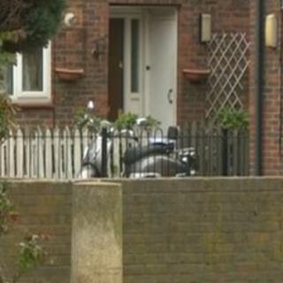 The scene in Hackney where the mother and daughter were found