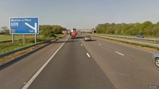M5 junction for Weston-super-Mare