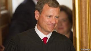 John Roberts smiles at the White House on 7 August, 2010.