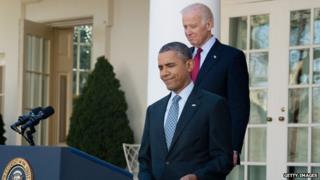 President Barack Obama walks to the podium prior to addressing the press on implementation of health care reform on 1 April, 2014.
