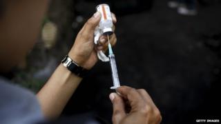 Rabies vaccine - file pic