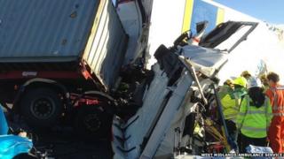 The crash scene