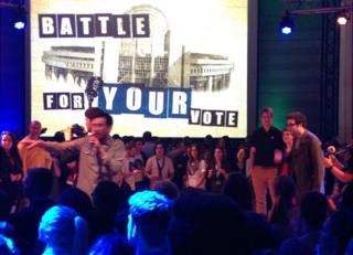 Rap event in Brussels, 9 Apr 14