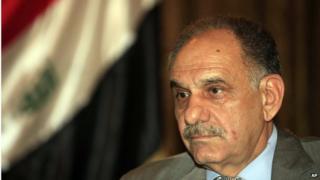 Iraqi Deputy Prime Minister Saleh al-Mutlaq during an interview with The Associated Press in in May 2013