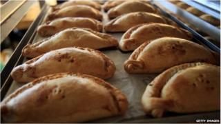 A tray of pasties in this file picture from 03/03/12
